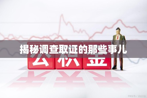 马尾揭秘调查取证的那些事儿