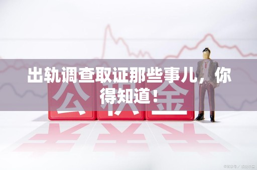 马尾出轨调查取证那些事儿，你得知道！