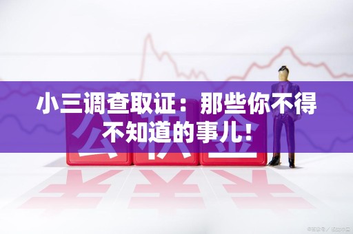 马尾小三调查取证：那些你不得不知道的事儿！
