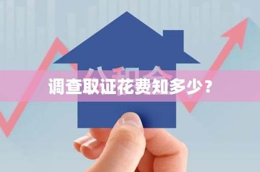 马尾调查取证花费知多少？