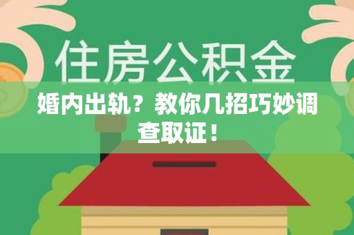 马尾婚内出轨？教你几招巧妙调查取证！