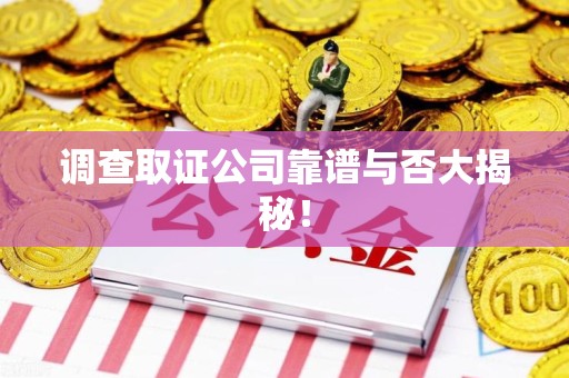 马尾调查取证公司靠谱与否大揭秘！